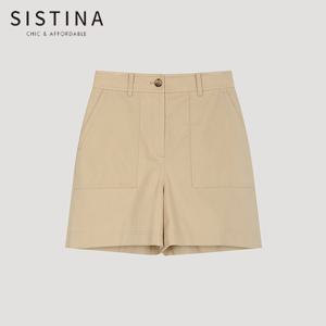 [SISTINA] 인기 베이직 코튼 하프 팬츠_AWWSPO21030_LB