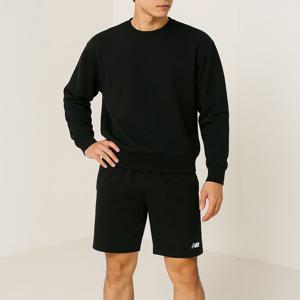 [뉴발란스 주니어]NB 뉴발란스 에센셜 싱글메쉬 5부 공용 트레이닝 반바지 팬츠 블랙 NBNVEC1013-19