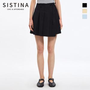 [SISTINA] 인기 벨티드 플리츠 미니 스커트_AWWSKO21020