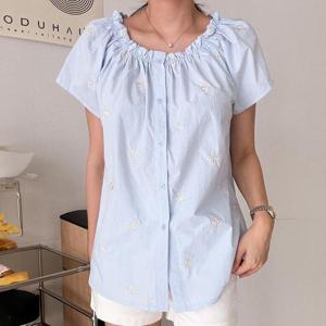 아이우먼 데이오프숄더블라우스 BNS302M406 빅사이즈