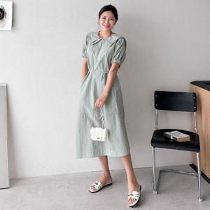 아이우먼 레미세라카라반팔원피스 BNS301M406 빅사이즈