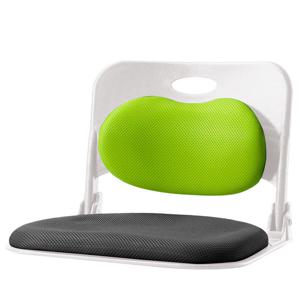 체어포커스 폴더백 하트요추 접이식 좌식 의자 화이트바디 투톤