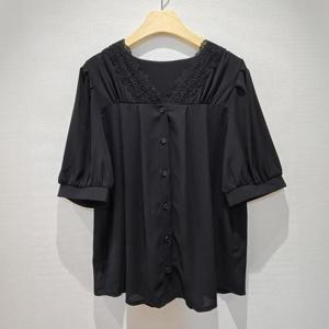 아이우먼 레이어링레이스블라우스 GYS324M406 빅사이즈