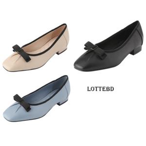 [엘칸토(여성화)]쿠션UP 스퀘어토 플랫펌프스 LCWD11U426 블랙/블루/핑크