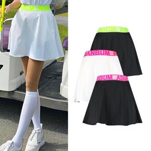 럭스골프 여성 형광 밴딩 플레어 큐롯 스커트 TO4M116W