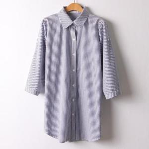 아이우먼 ST줄지롤업소매남방 IRI775M407 빅사이즈