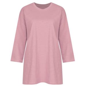 샵앤) 여성 국산 라운드 슬럽면 7부 면티 DAI-WSH-1112-핑크