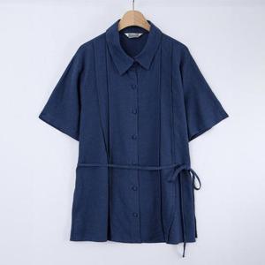 아이우먼 페어리린넨카라블라우스 WBS457M407 빅사이즈