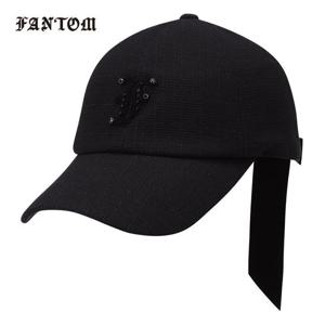 [팬텀] 여성 로고 뒷 리본 볼캡 221D3CP102_BK