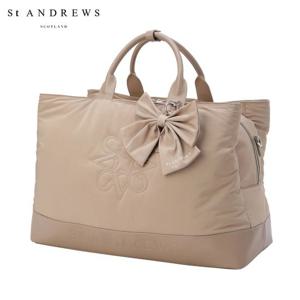 [세인트앤드류스] 여성 리본 로고 스티치 보스턴백