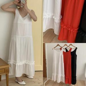 위쉬몰 MO 플로우곱창나시원피스(S510H408) 빅사이즈