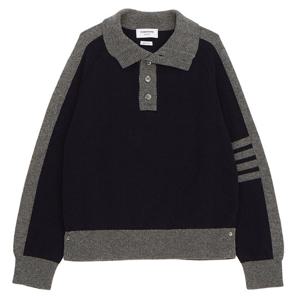 톰브라운 MKA468A Y1026 415 남자 모크넥 울 니트