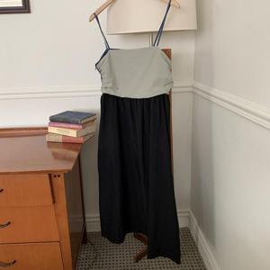 아이우먼 벨라블록끈나시원피스 MOS544M408 빅사이즈