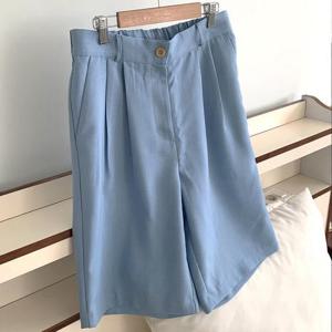 아이우먼 드림핀턱뒷밴딩반바지 MOS572M408 빅사이즈