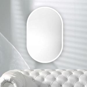 거울 HLBATH 타원형 욕실거울 화이트 인테리어 화장대