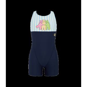 [아레나]A4FG1GL02NVY 젤리베어 아동 3부 반신 U백 실내수영복