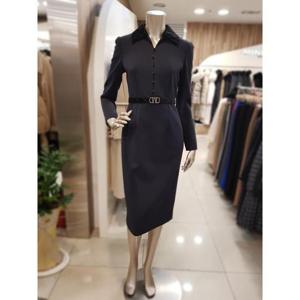 미니멈 세이브존01 배색 칼라넥 H 라인 원피스 MWDAWO1130