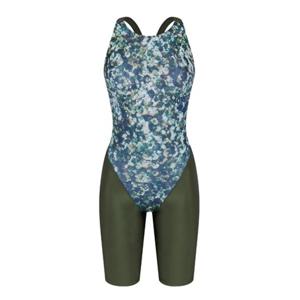 [아레나]여성 A4BL1CE04KHA 스토니 선수 FINA 4부 반신 레이서백 실내수영복