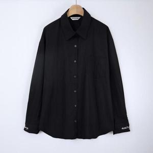 아이우먼 돈룩텍스트자수긴팔셔츠 WBS708M409 빅사이즈