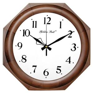 GB3012 무소음 원목 팔각 벽시계