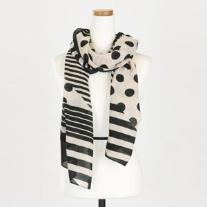 샵앤) 도트 여성 가을 패션 롱 스카프 DRN-WSC-0774-아이보리
