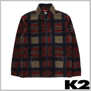 K2 남성 간절기 비숑 체크패턴 플리스 자켓 KMU23160JK