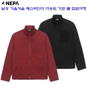 [네파][바람막이 플리스](7K76111)_남성 패스파인더 스트라이프 기모 풀 집업자켓
