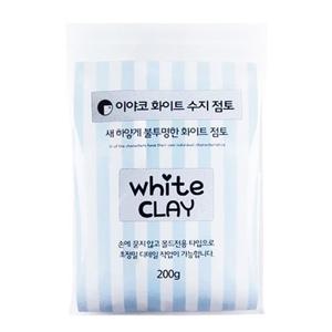 이야코 화이트 수지점토 200g (불투명) 2EA