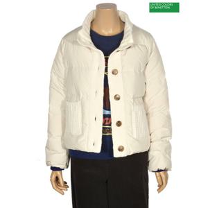 베네통 뜨개 자수 니트 경량 구스패딩 BAPDA1461_IV