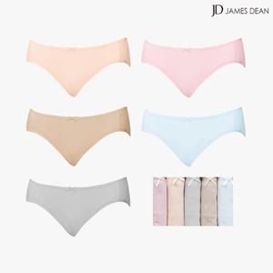 제임스딘 요일팬티세트 여성팬티 신축성 좋은 면스판 삼각 5매입