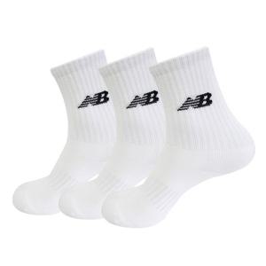 [뉴발란스 슈즈]NB 뉴발란스 NB 빅로고 W 3팩 중목 스포츠 마라톤 삭스 양말 화이트 NBGEDAB201-10