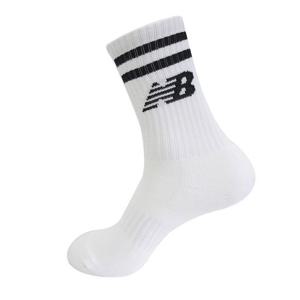 [뉴발란스 슈즈]NB 뉴발란스 NB 빅로고 M 1팩 중목 스포츠 마라톤 삭스 양말 화이트 NBGEDAB113-10