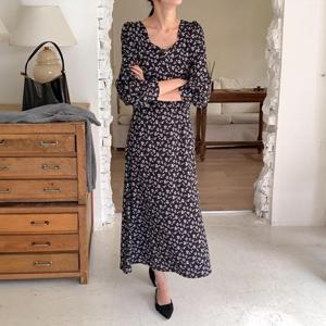 아이우먼 플로랄하트넥원피스 DDS875M410 빅사이즈