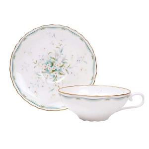 노리다케 그린플라워 티잔 1인조 도자기 티세트 찻잔