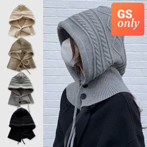 [GS 단독] 어나더뷰 앤디 버튼 울 바라클라바 후드 목도리 머플러 2299