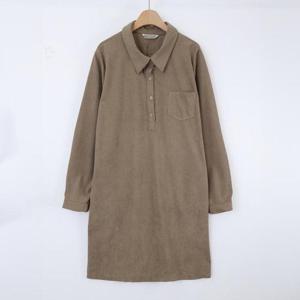 아이우먼 러브미카라셔츠원피스 WBS928M410 빅사이즈