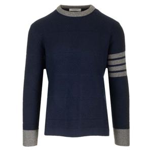 톰브라운 남성 메리노 울 4바 크루 넥 니트 (MKA527A Y1030 415)