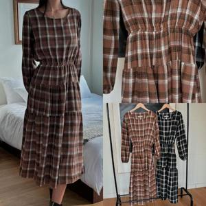 위쉬몰 YP 에소체크캉캉원피스(S980H410) 빅사이즈