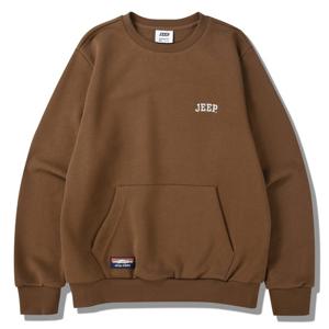 [지프]공용) 아치 지프 자수 로고 레드 맨투맨 티셔츠 JP3TSU803