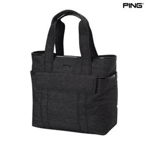[핑골프](양말증정2개) 여성 플랩 포켓 토트백 (121D4BG751_BK)