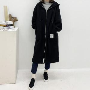 빅사이즈 410 고고패치후드롱점퍼 DZYT072