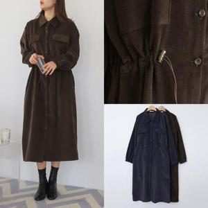 위쉬몰 LY 골덴포켓스트링원피스(T125H411) 빅사이즈