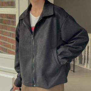 빅사이즈 411 블랜드스웨이드지퍼자켓 DRDT177