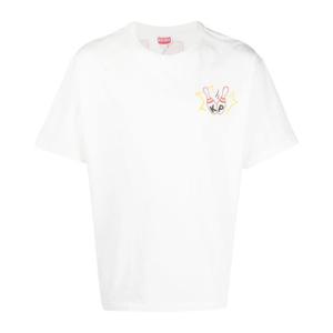 겐조 볼링 팀 로고 오버사이즈 반팔티셔츠 FD55TS4534SG02 WHIT