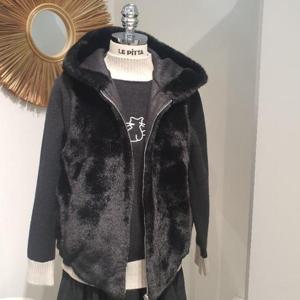 르피타 HC06 후드퍼 조끼(블랙) L244UVOB05