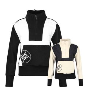 럭스골프 여성 하이넥 반집업 패딩 플리스 풀오버 MW4W822W