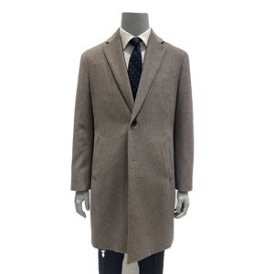 [맨잇슈트][MANITSUIT]베이지 멜란지 솔리드 울 캐시 혼방 코트 (MAJD33-915)