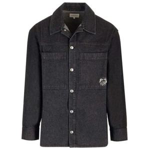 메종키츠네 긴팔 셔츠 LM00408WW0081 P160 Free Washed black