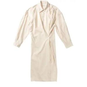 르메르 롱 원피스 DR1092LF839048 LIGHT CREAM DOM