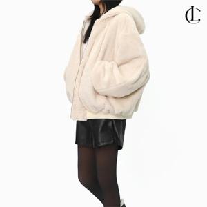 엘케이트 여자 무스탕 오버핏 리버시블 점퍼 퍼 아우터 LCR106